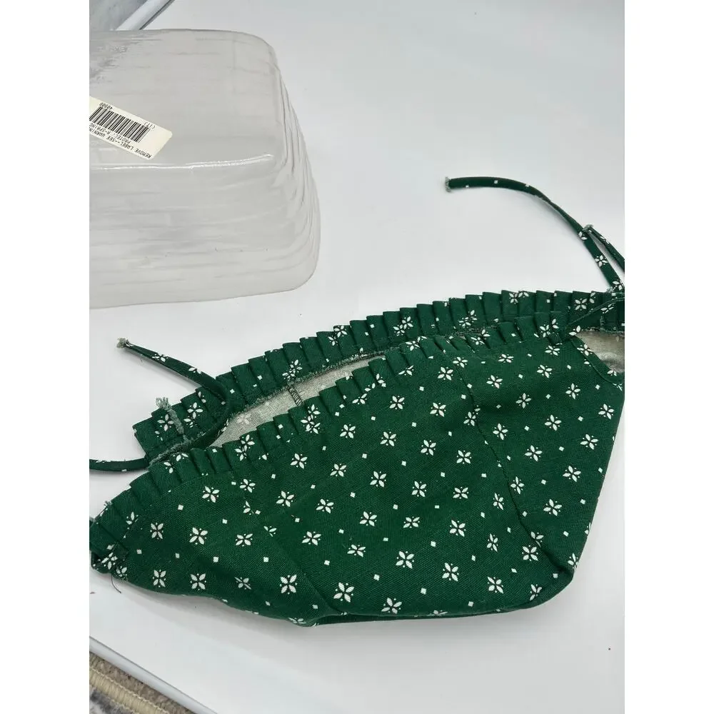 Longaberger Green Floral Basket Liner & Clear Protector – Country Cottage Rustic